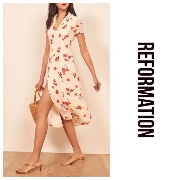 NWT REFORMATION floral dress $100 OFF Size 4 - Picture 7 of 7
